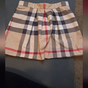 Burberry Checkered Fabric in Red, Black, and Cream